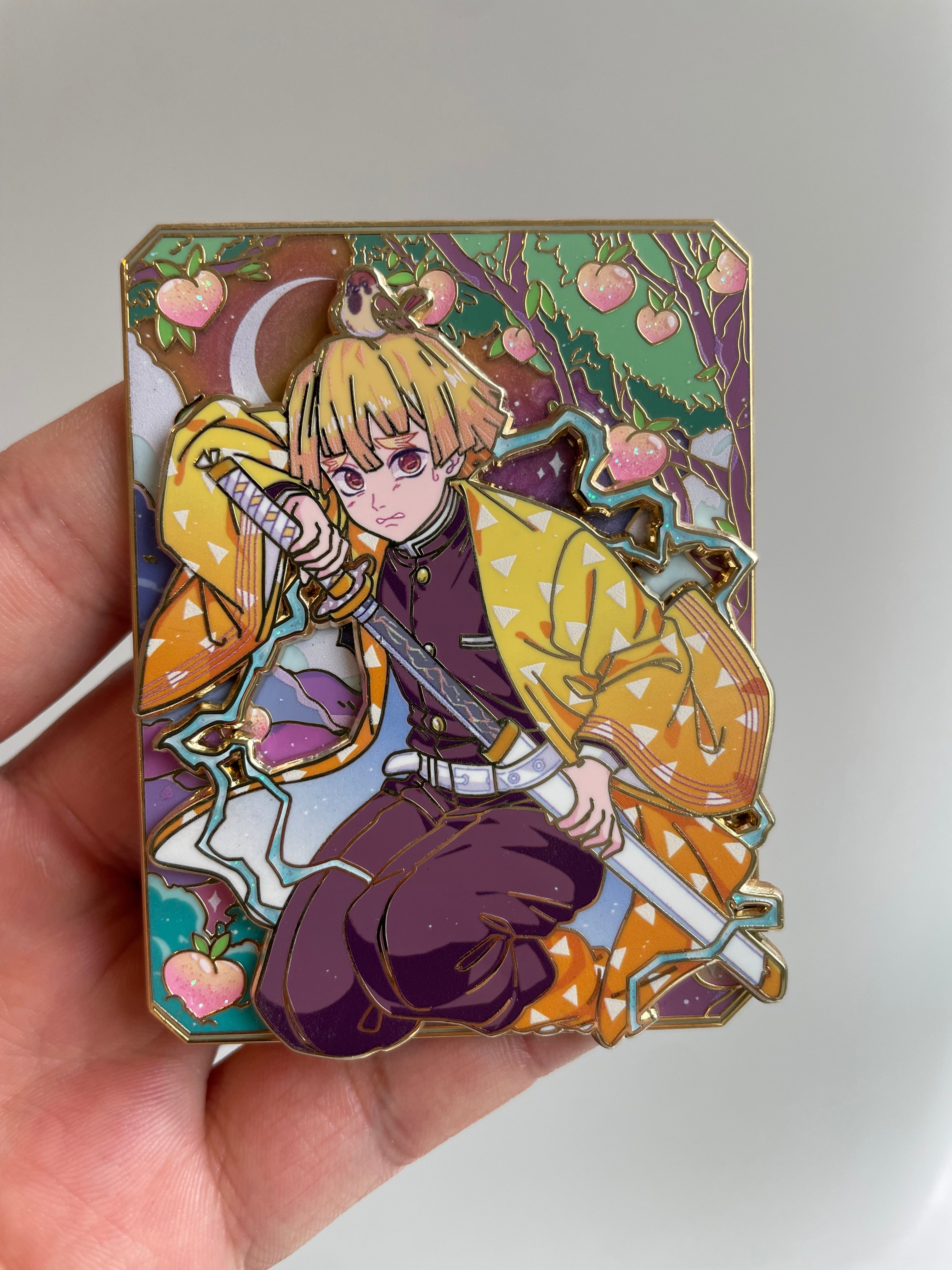 Kireipins Demon Slayer Zenitsu Tarot Card cheapest Pin